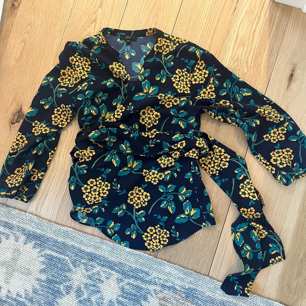 Jcrew wrap shirt